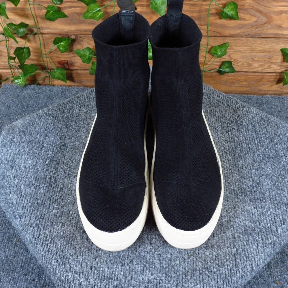 J/Slides Heroe Women Sock Bootie Sneakers 8.5 Athleisure Platform Black Knit